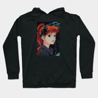 Retro Anime Girl Vintage 70s 80s 90s Hoodie